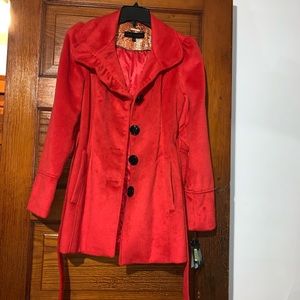Red Steve madden coat